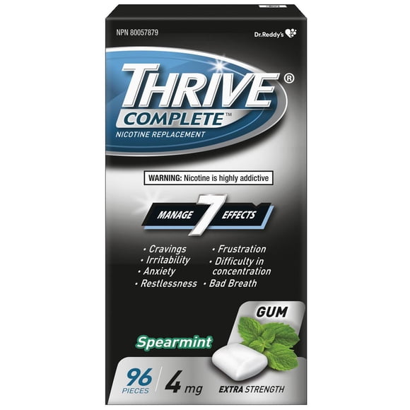 Thrive Gum Complete 4mg Extra Strength Nicotine Replacement