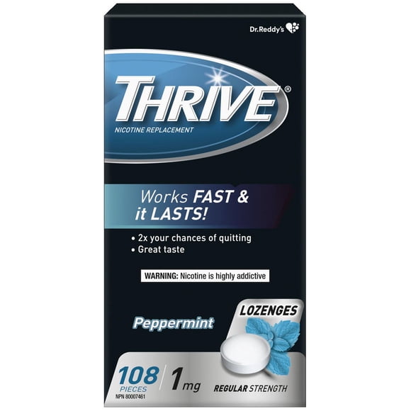 Thrive Lozenges 1mg Regular Strength Nicotine Replacement