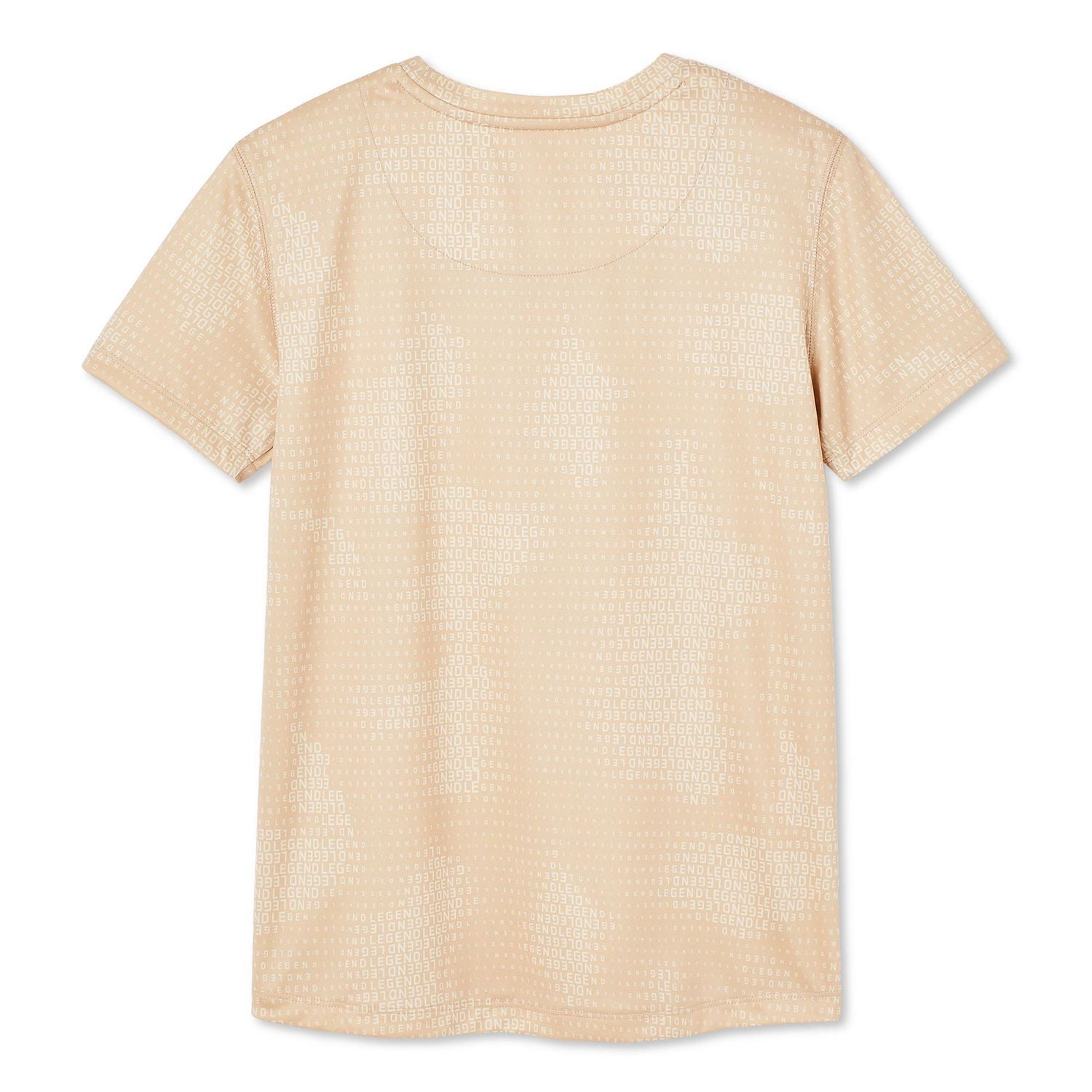 Athletic Works Boys' Short Sleeve Tech Tee, Sizes XS-XL