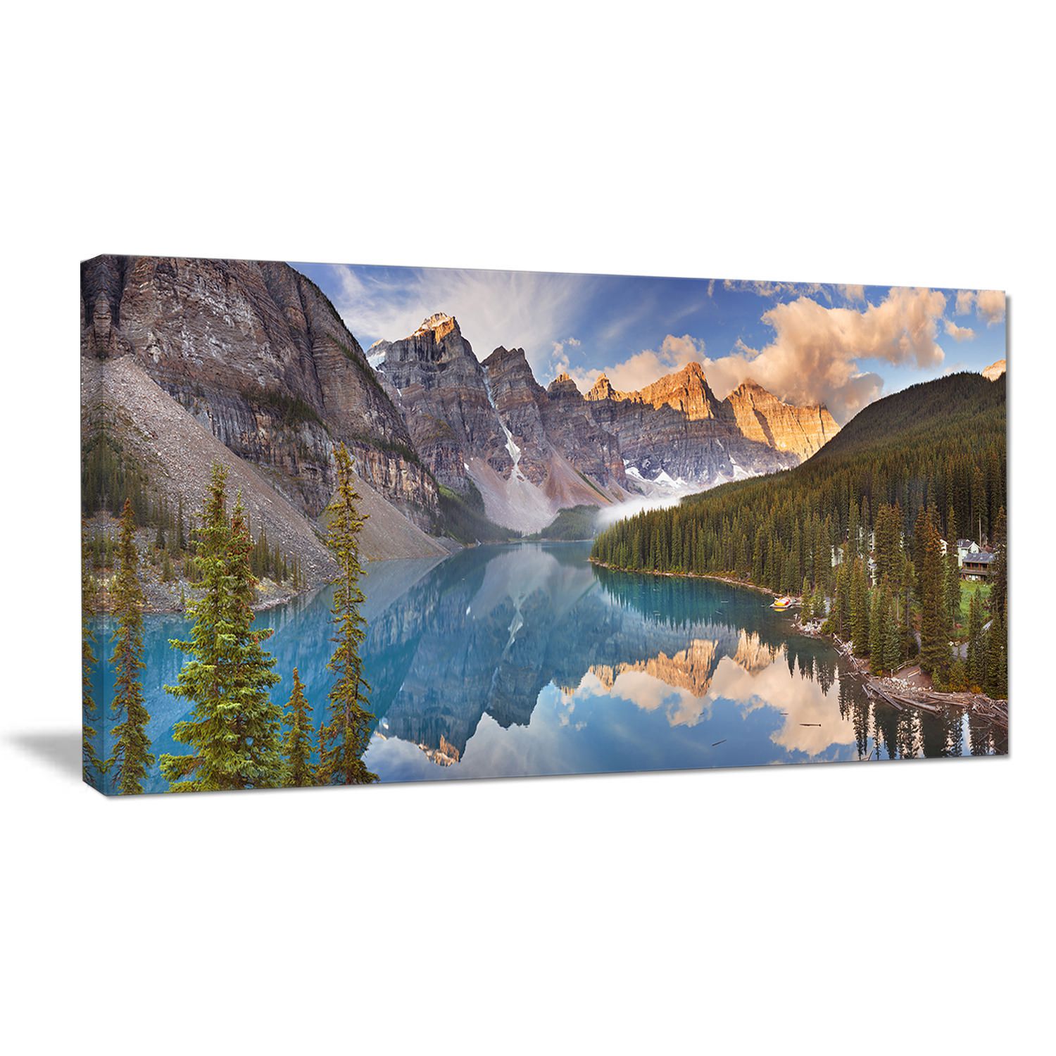 Design Art Moraine Lake in Banff Park Canada Landscape Art Canvas Print ...