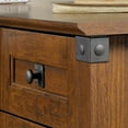thumbnail image 4 of Sauder Carson Forge Bureau d'ordinateur d'angle, Finition Washington Cherry, 416969, 4 of 7