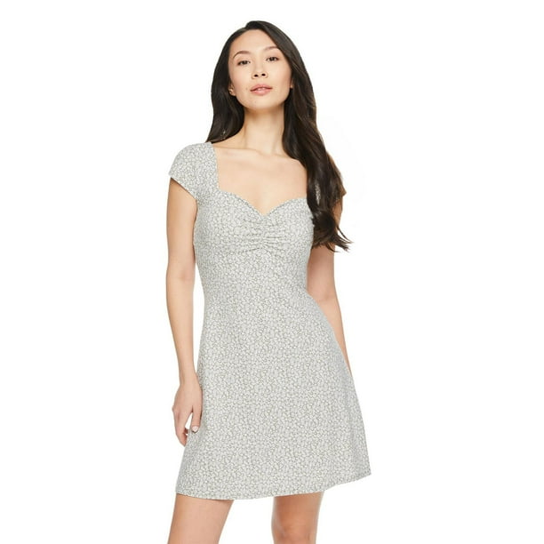 No Boundaries Women's Sweetheart Neckline Dress - Walmart.ca