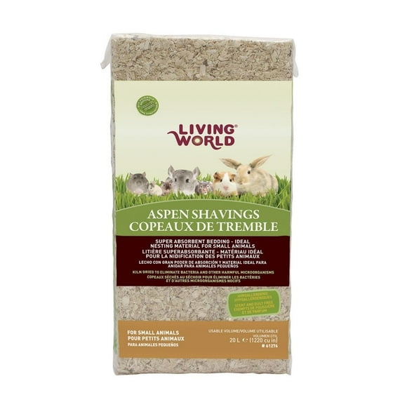 Living World Aspen Shavings, 20 L (1200 cu in)