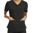 thumbnail image 4 of Scrubstar Women's Core Essentials Stretch Poplin V-Neck Scrub Top, 4 of 7