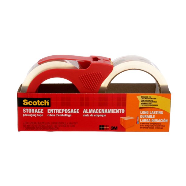 Scotch® Long Lasting Storage Packaging Tape 365021RDESFRP3, with