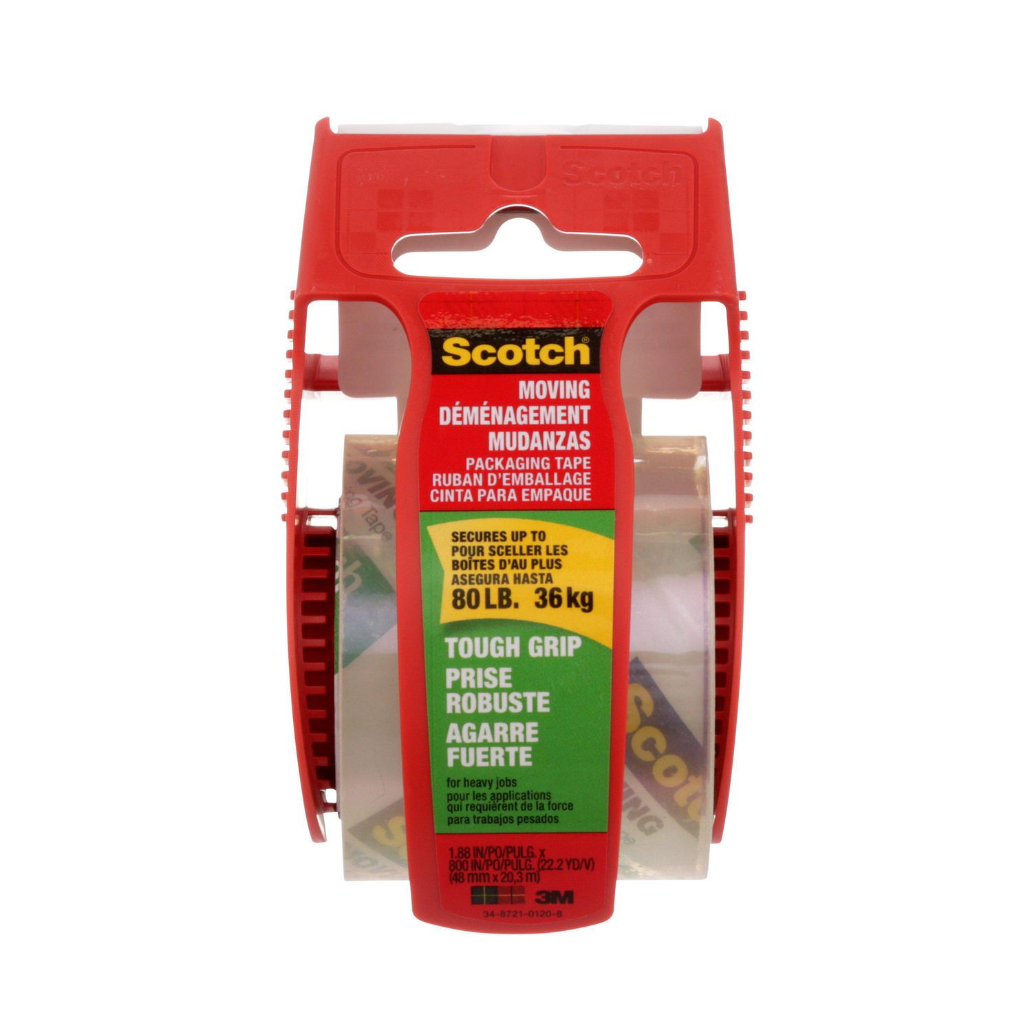 Ruban d'emballage à prise solide pour déménagement Scotch® 3500-RD-ESF 