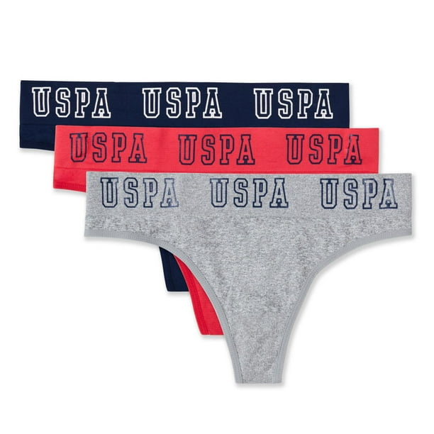 U.S. Polo Assn. Women's 3-Pack Seamless Thongs