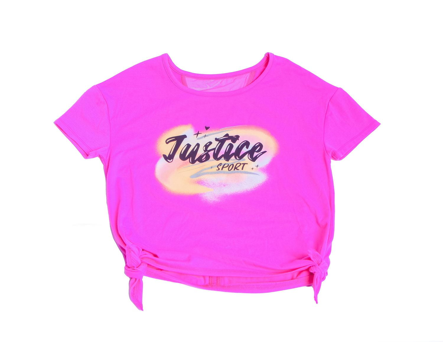 Justice Girls Swirl Sport Short Sleeve Fashion Top