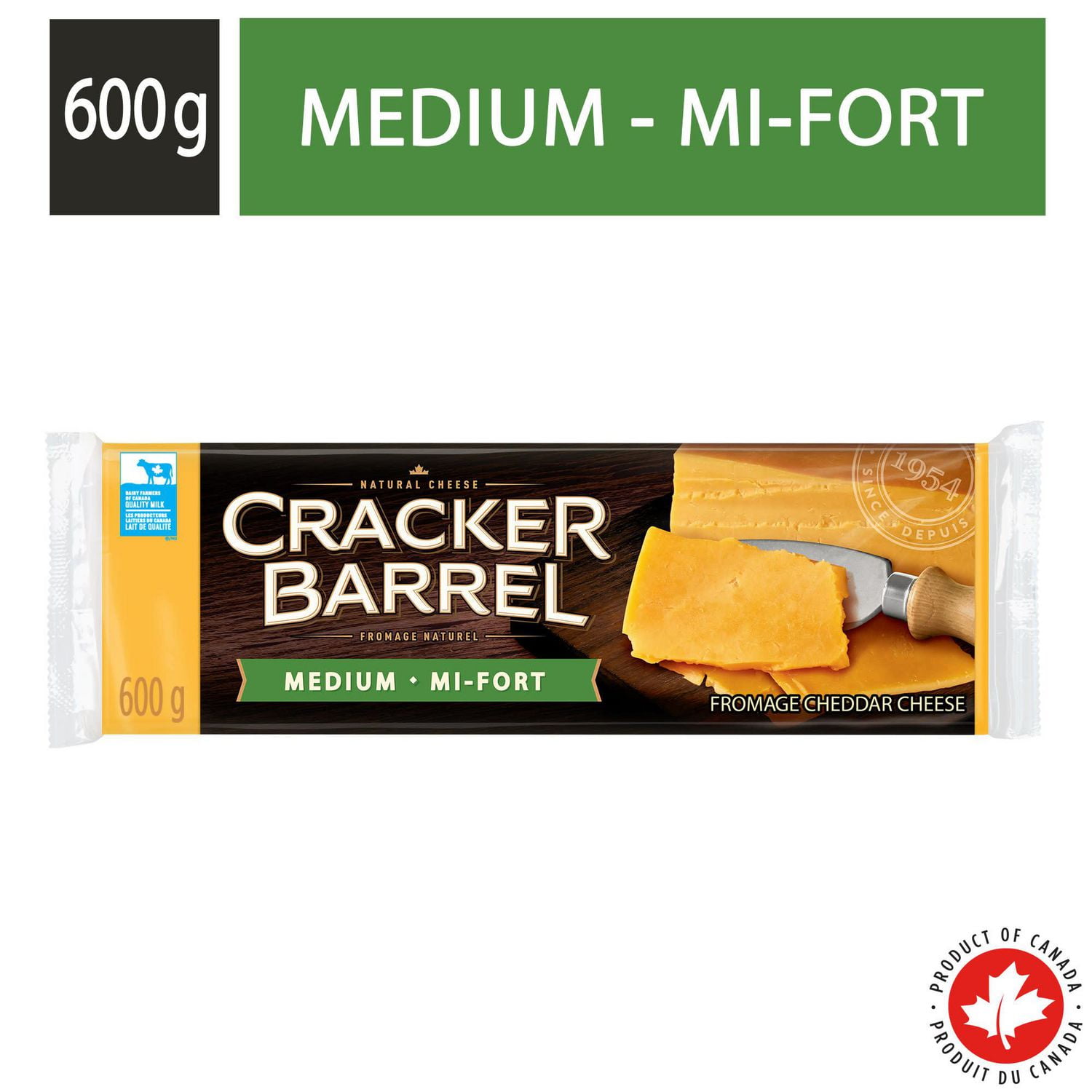 Cracker Barrel 600g Medium Cheese Bar Walmart Canada