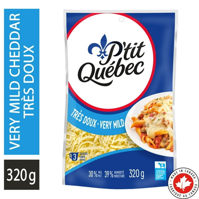 P'tit Québec Shredded Cheese Cheddar and Pizza Mozzarella Very Mild