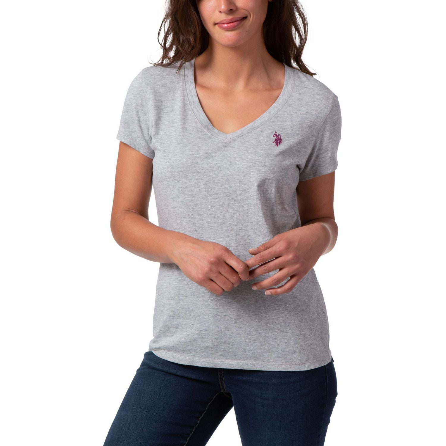 U.S. Polo Assn Women's V-Neck Tee