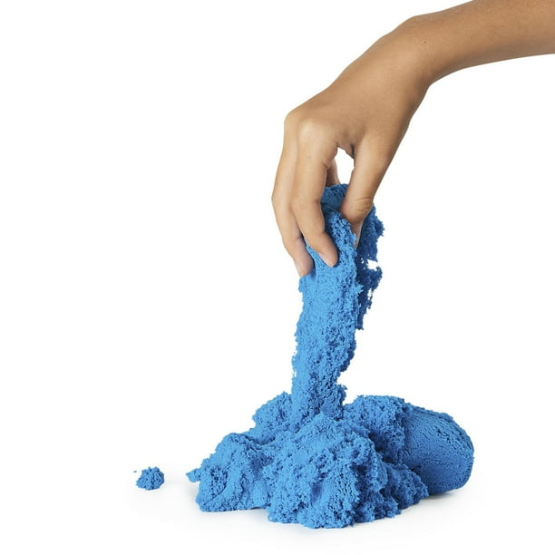 Kinetic Sand , The Original Moldable Sensory Play Sand Toys for Kids, Blue, 2 lb. Resealable Bag, Ages 3+