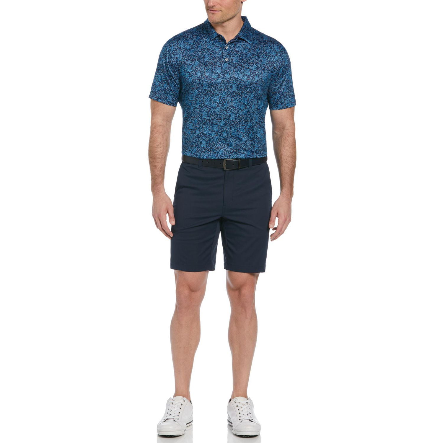 Ben Hogan Men's Glowing Foliage Print Golf Polo Shirt