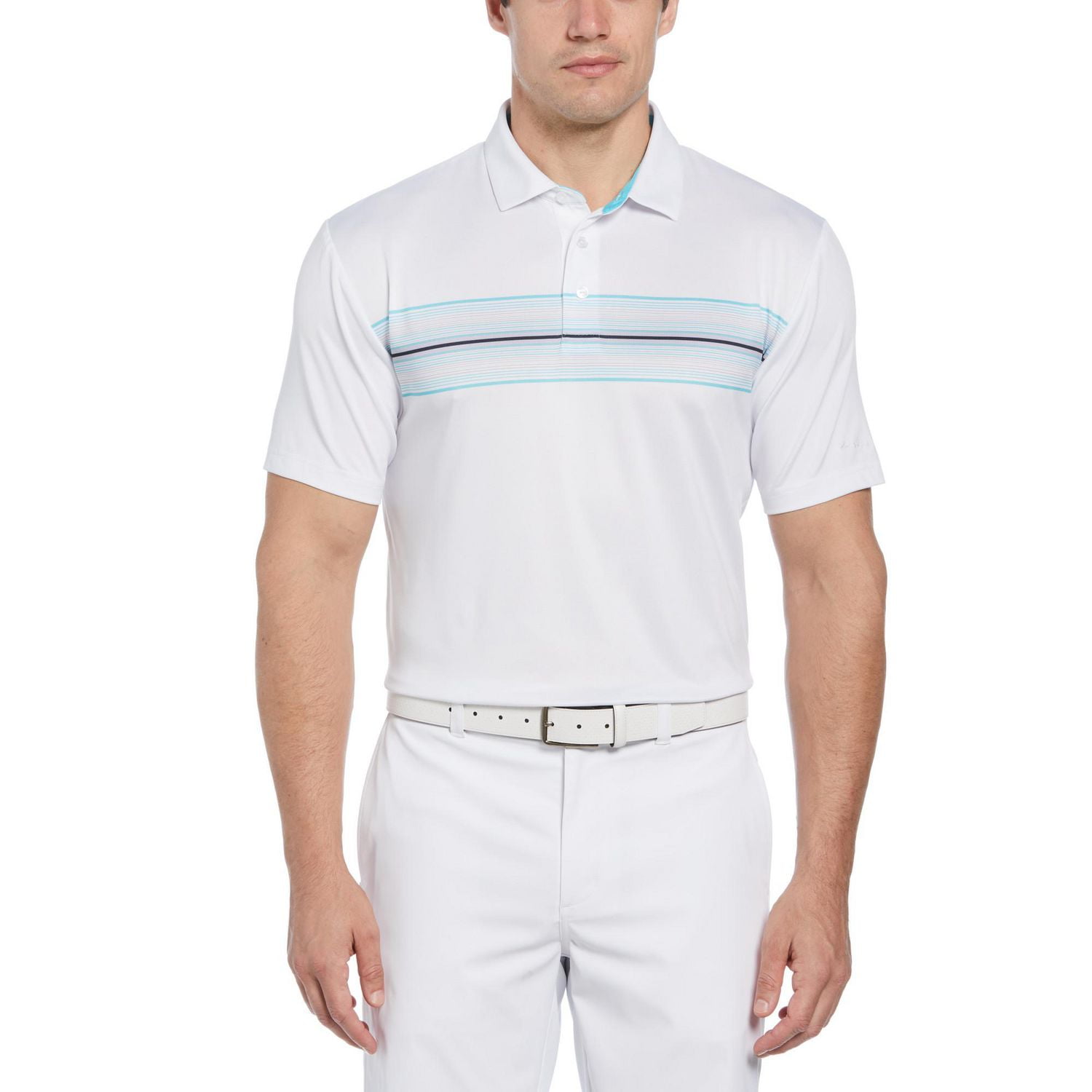 Ben Hogan Men's Multi-Color Chest Print Golf Polo Shirt