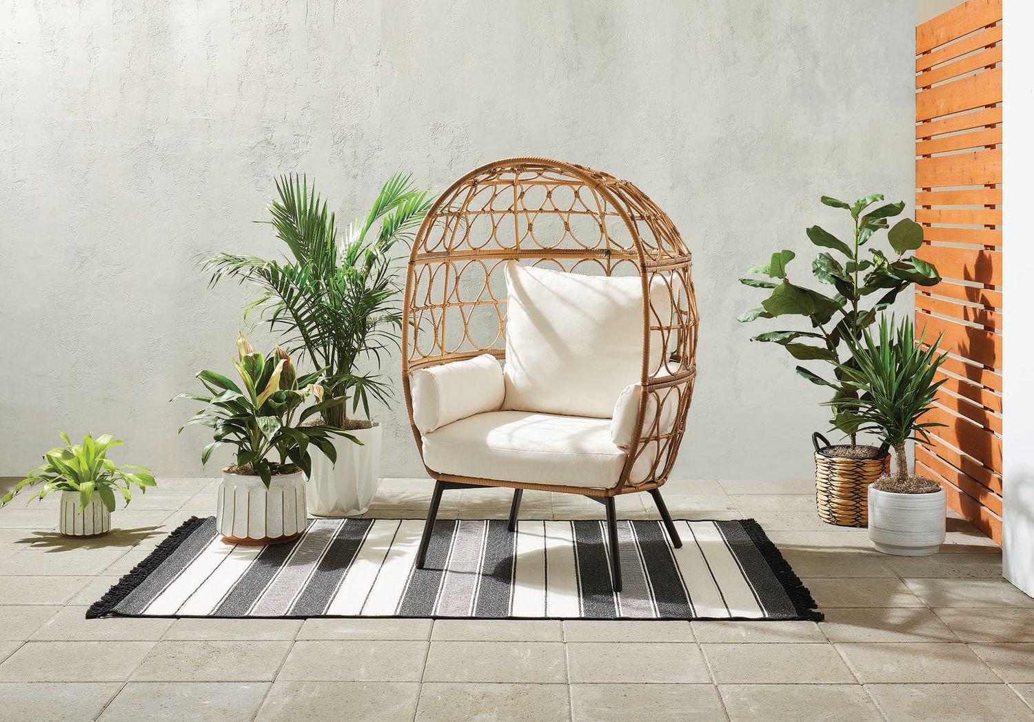 Egg wicker chair online walmart