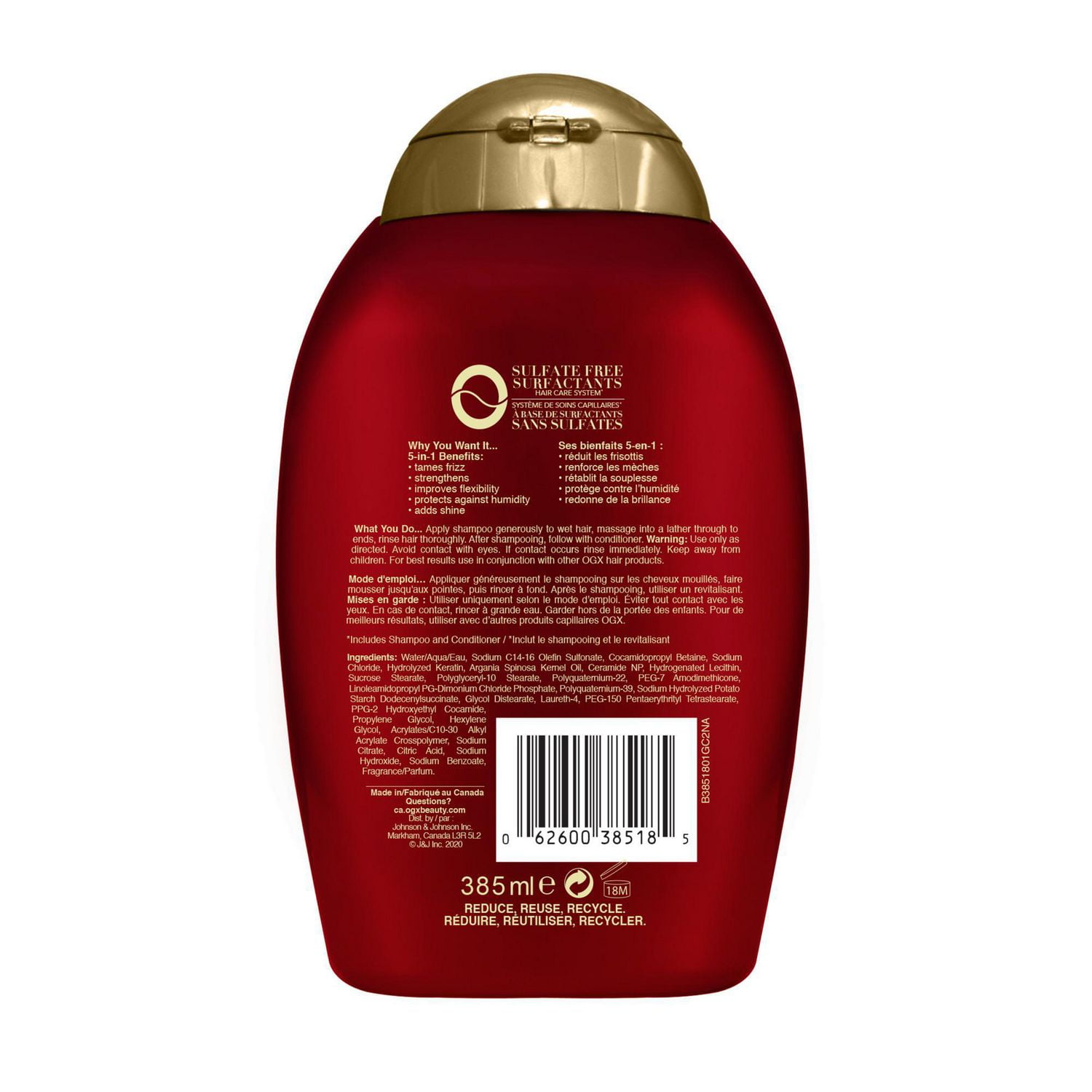 Frizz-Free Keratin Smoothing Oil Shampoo for Frizzy Hair