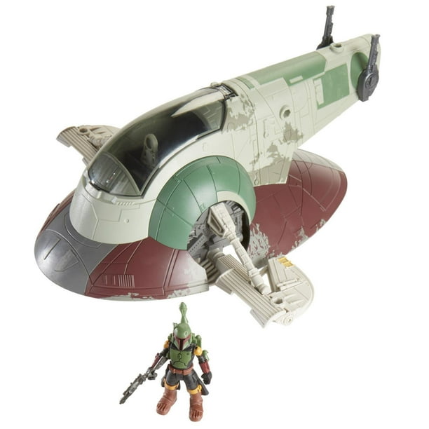 Star Wars Mission Fleet, Attaque de vaisseau stellaire, Boba Fett et  vaisseau, figurine et véhicule, dès 4 ans