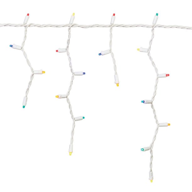 Holiday Time 300Count LED Icicle Christmas Lights, Multicolor, Icicle Lights Walmart.ca