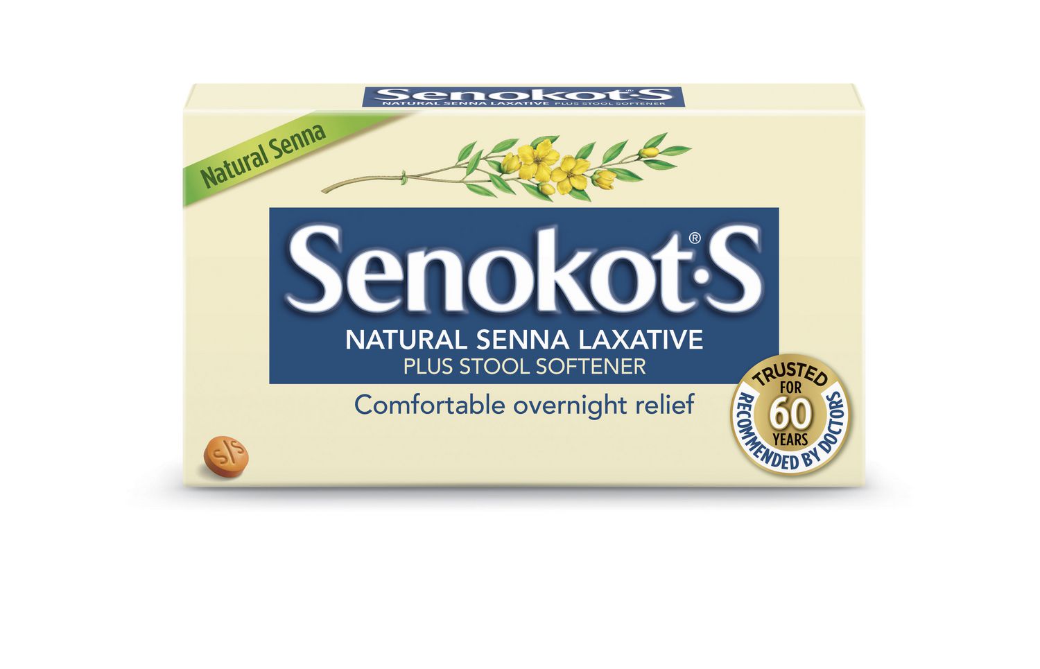 Senokot•S Natural Senna Laxative plus Stool Softener Tablets Walmart