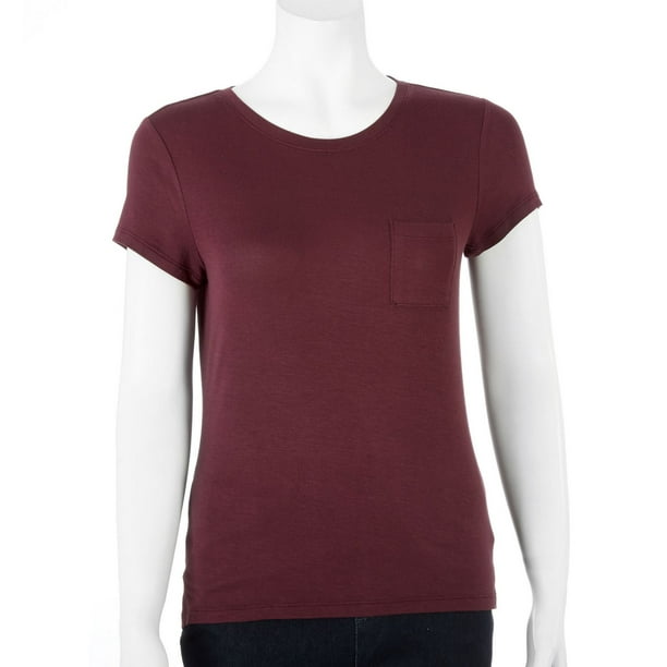 T-shirt g:21 pour femmes à manches courtes et poche poitrine