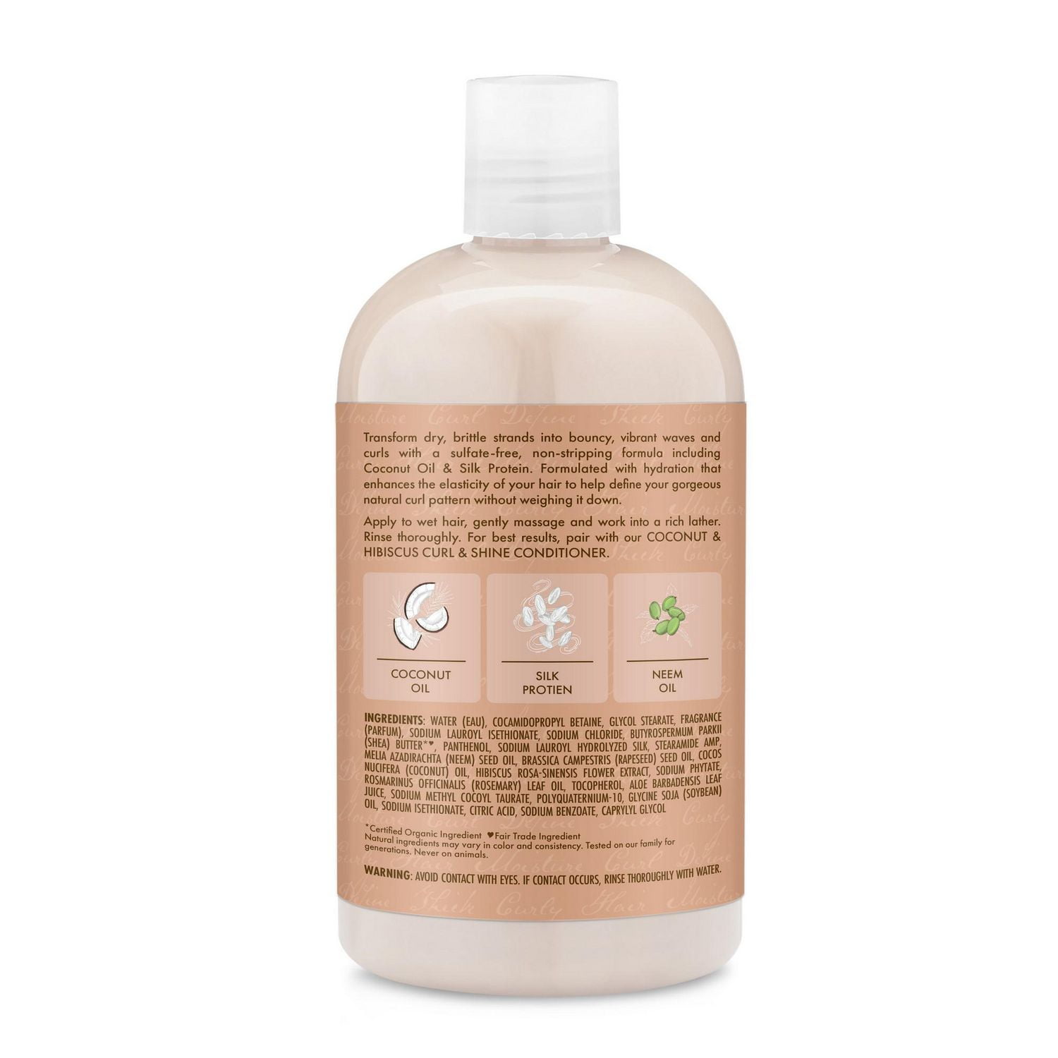 Native Moisturizing Shampoo, Coconut & Vanilla, Sulfate & Paraben Free,  487mL 