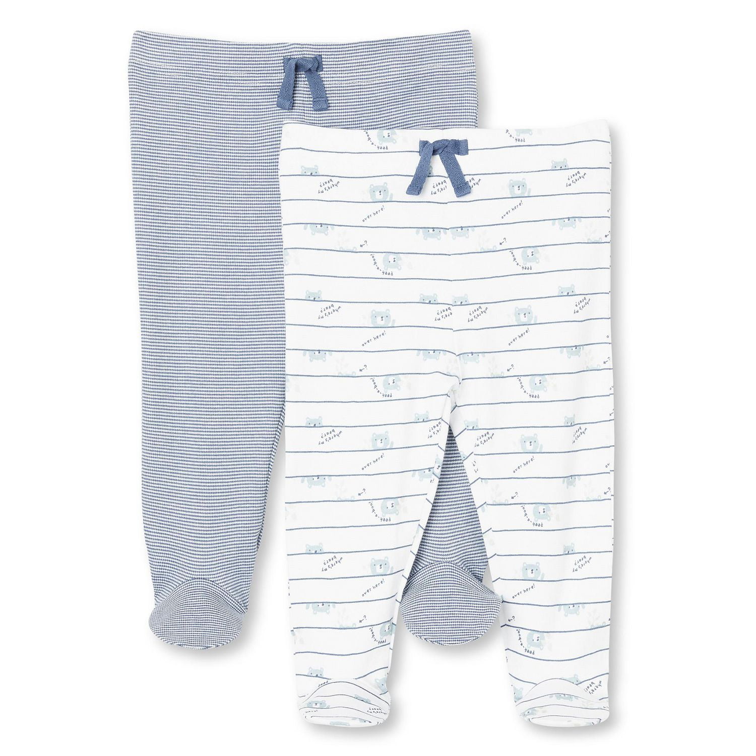 George Baby Boys Layette Legging 2 Pack Sizes 0 9 months