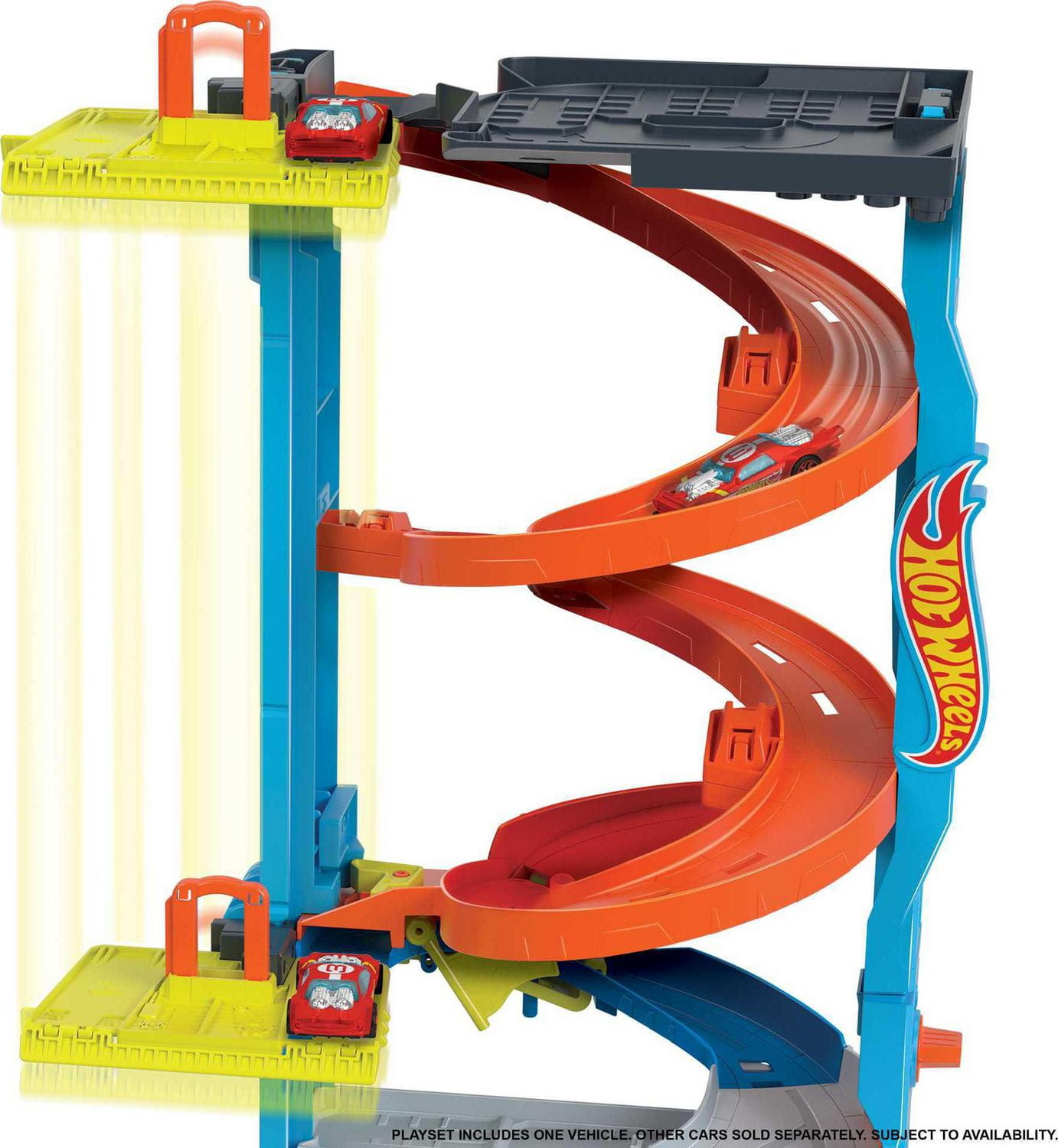 Hot Wheels City Transforming Race Tower, playset, Ages 3+