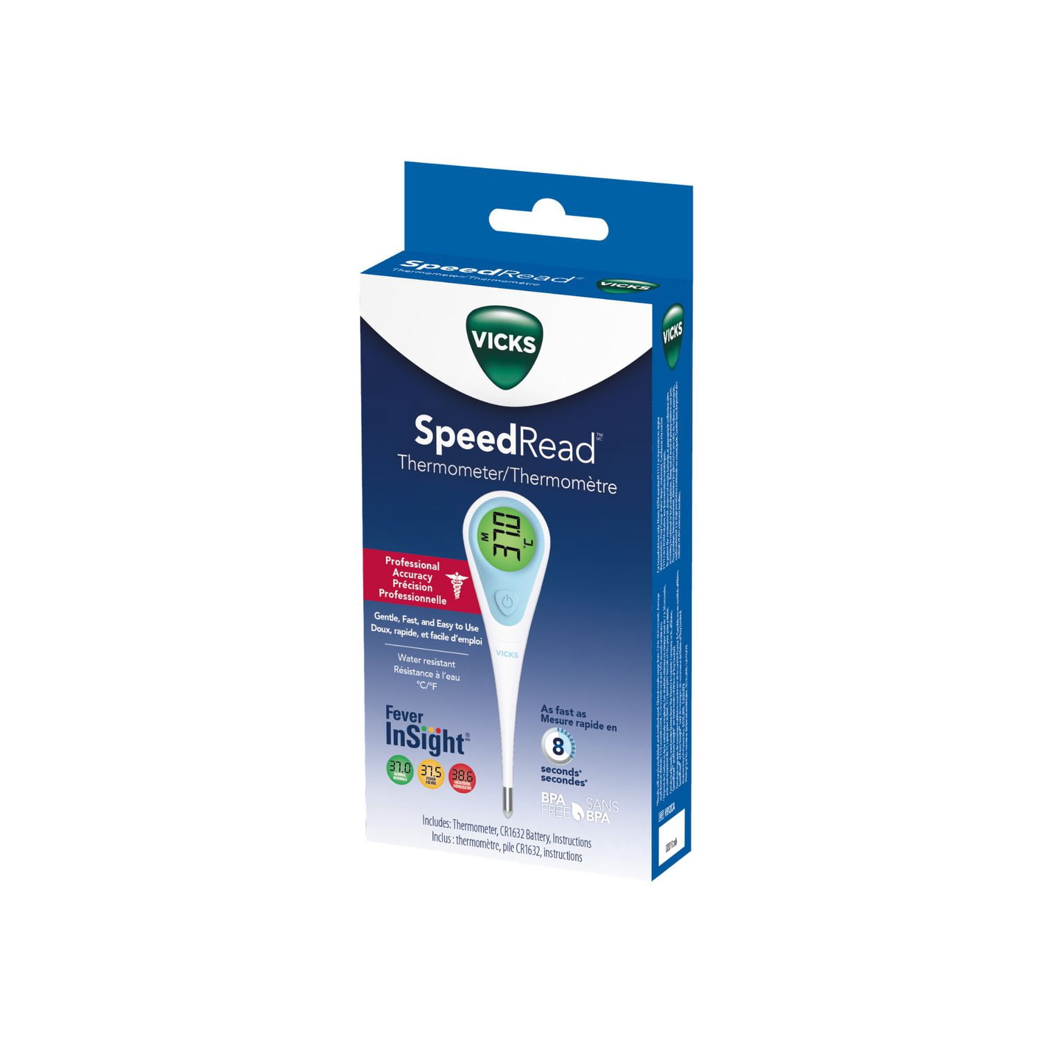 Vicks V912CA Speedread Thermometer with Fever Insight