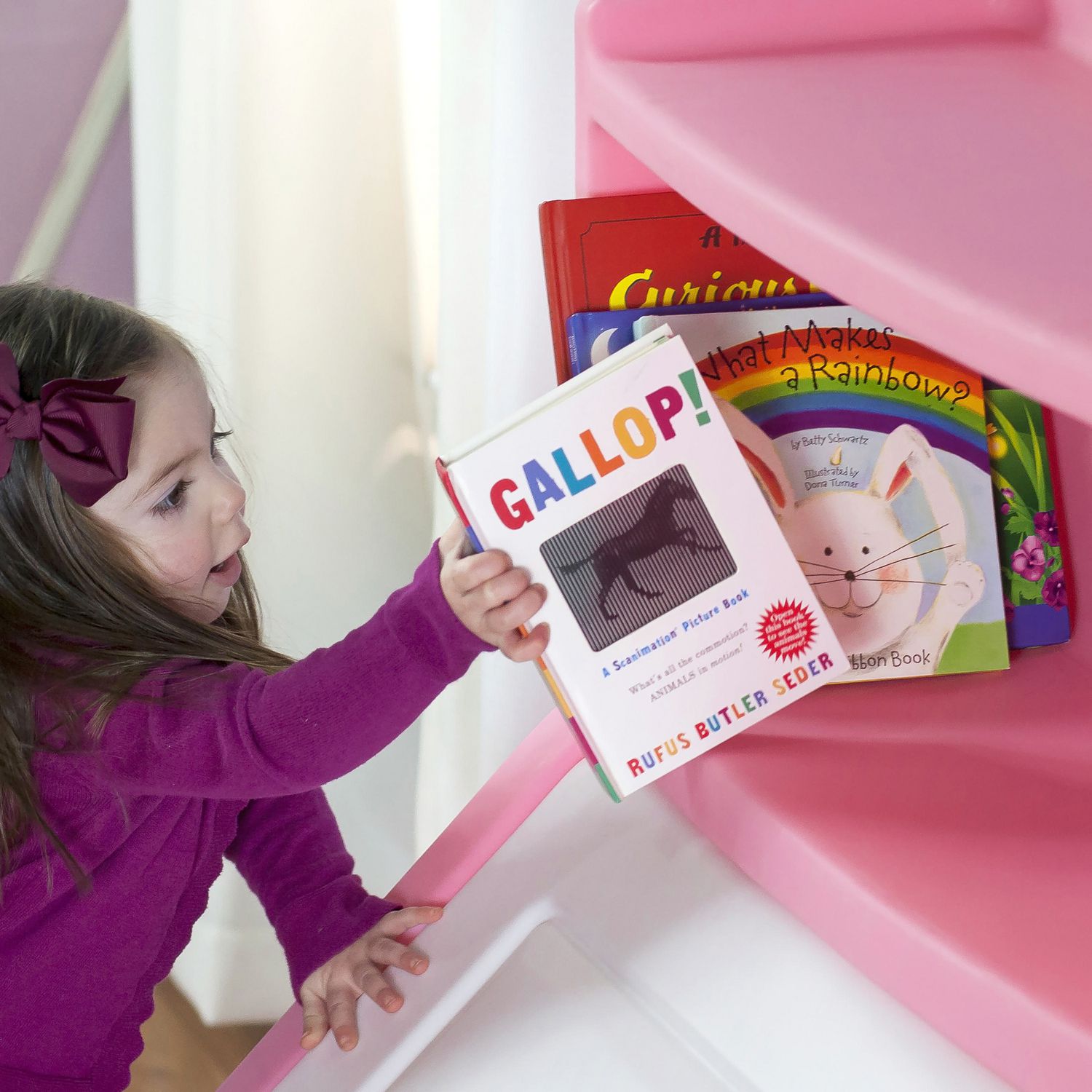 step 2 lift and hide toy box pink