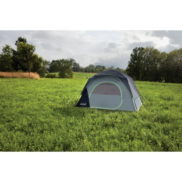 Coleman Skydome Tente de camping 8 personnes avec moustiquaire Gris roche