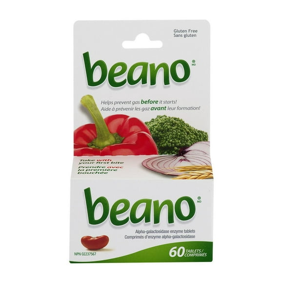 Beano Alpha-galactosidase Enzyme Tablets,, 60 Tablets