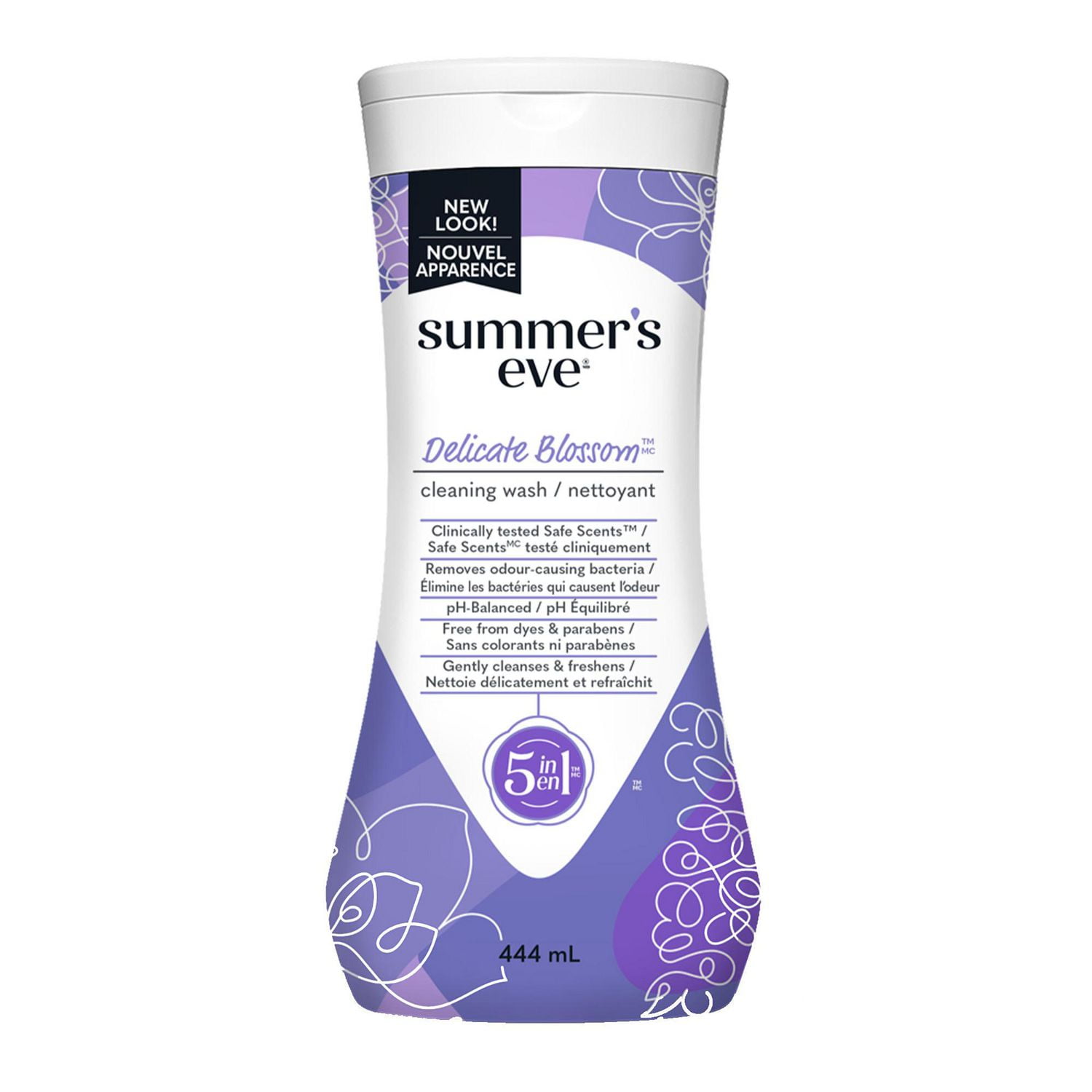 Summer's Eve 5 in 1 Délicat Nettoyant 444 ml