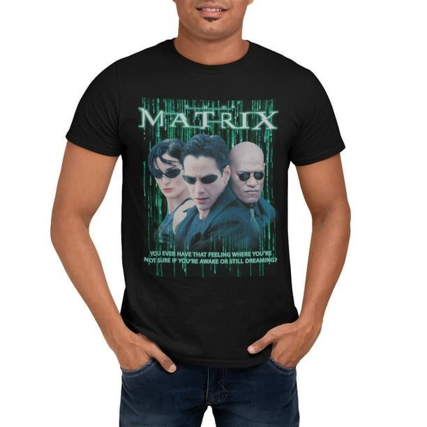 The Matrix T-shirt à manches courtes pour hommes. Ce t-shirt à manches courtes et col rond pour hommes peut être porté de manière décontractée avec tout type de jean ou short et