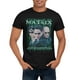 The Matrix T-shirt à manches courtes pour hommes. Ce t-shirt à manches courtes et col rond pour hommes peut être porté de manière décontractée avec tout type de jean ou short et – image 1 sur 2