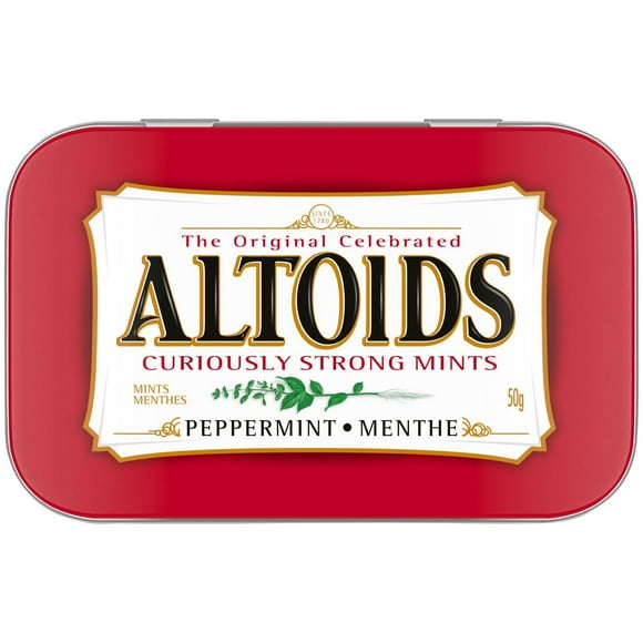ALTOIDS, Peppermint Flavoured Mints, 50g, Tin