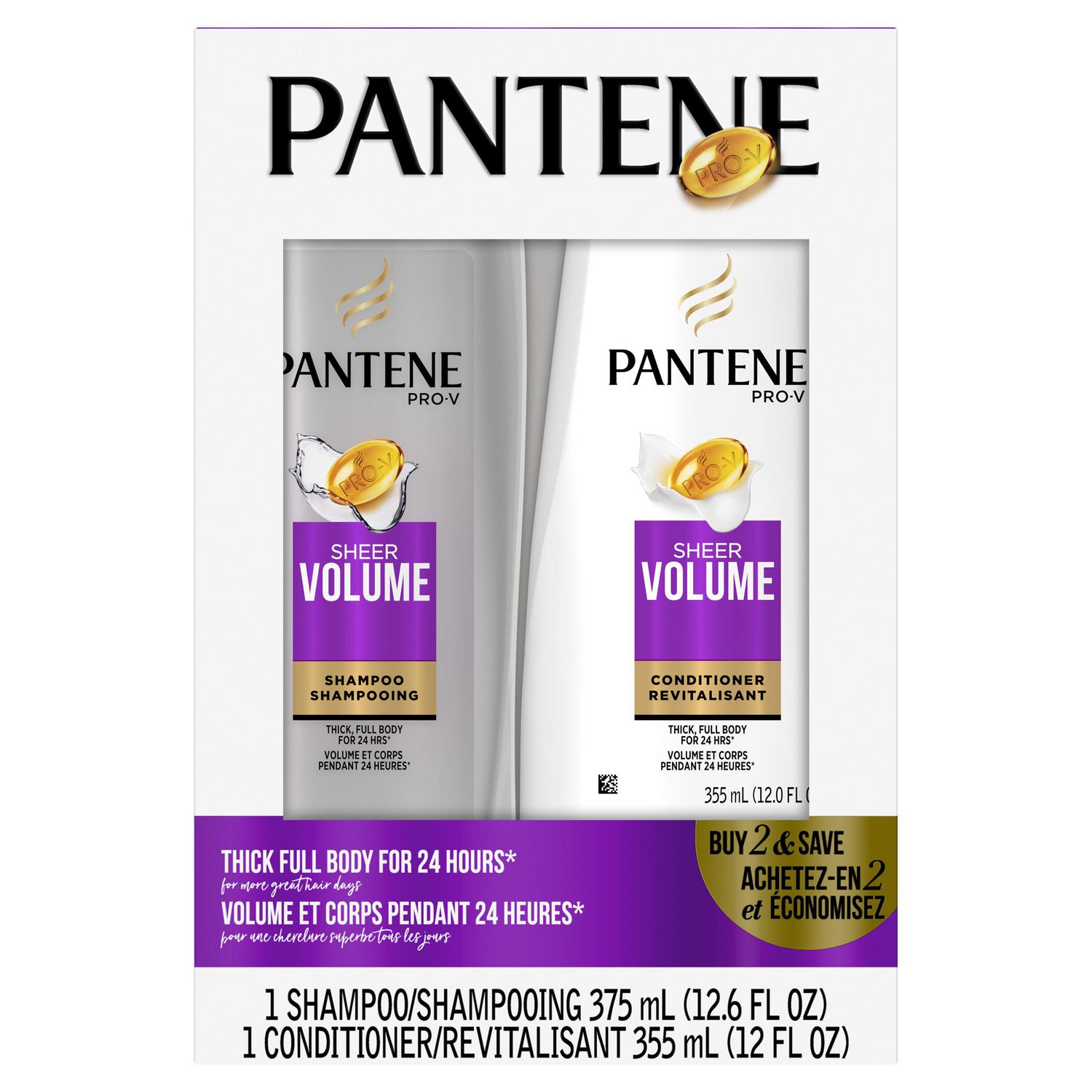 Pantene Pro V Sheer Volume Shampoo And Conditioner Dual Pack Walmart Canada 2003