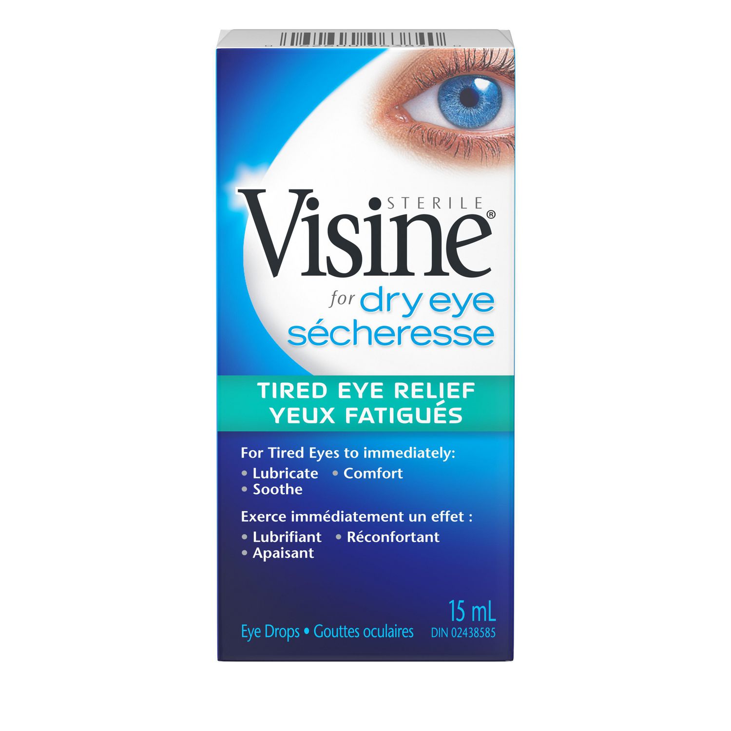 Visine Fatigue oculaire gouttes, 15 mL
