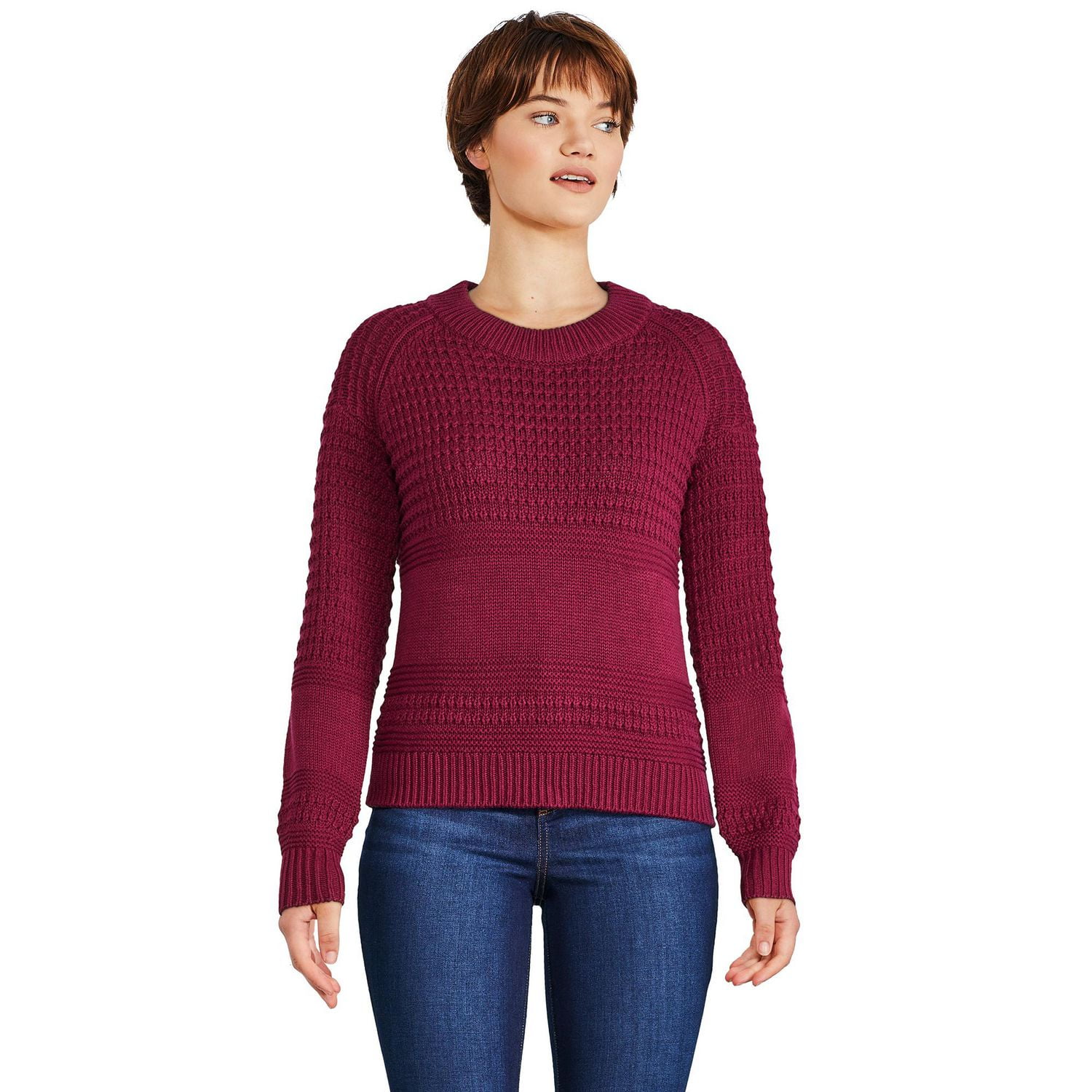 George Women's Textured Knit Sweater - Walmart.ca