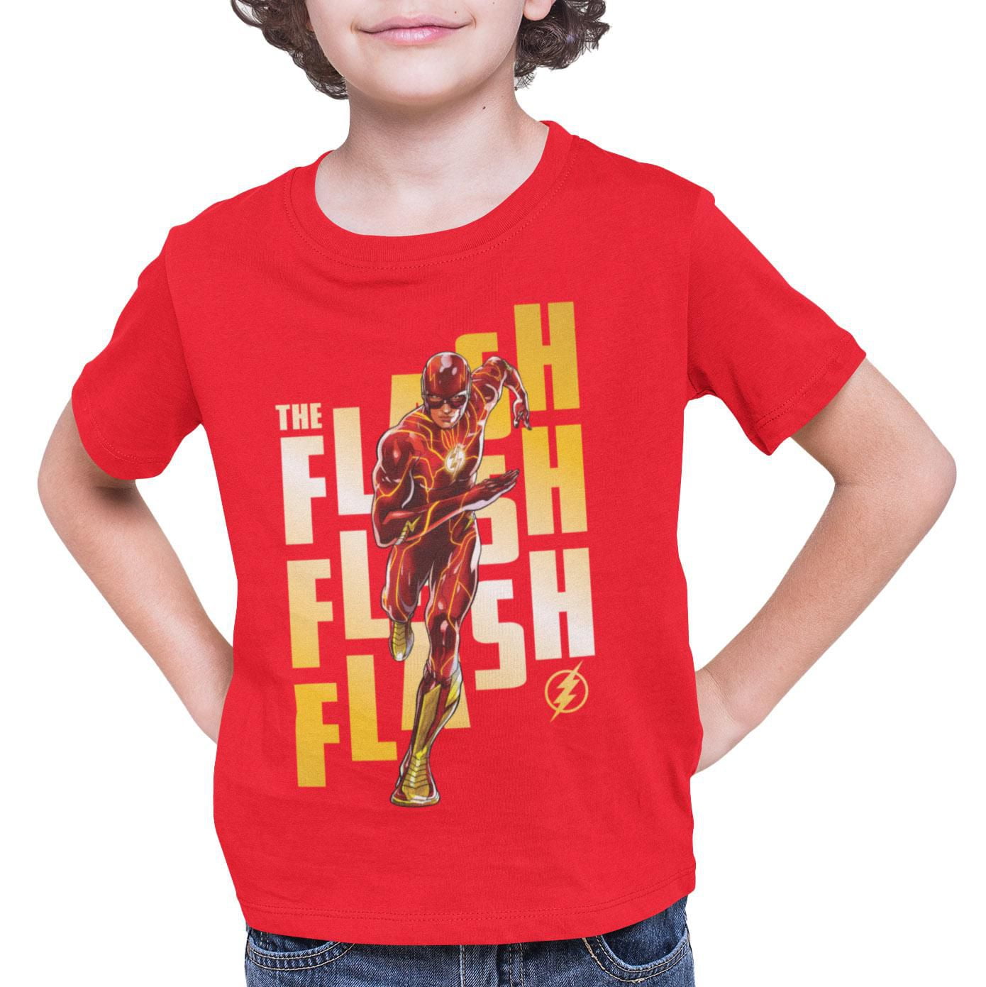 Flash T-Shirt col rond à manches courtes pour garçon Tailles TP à TG