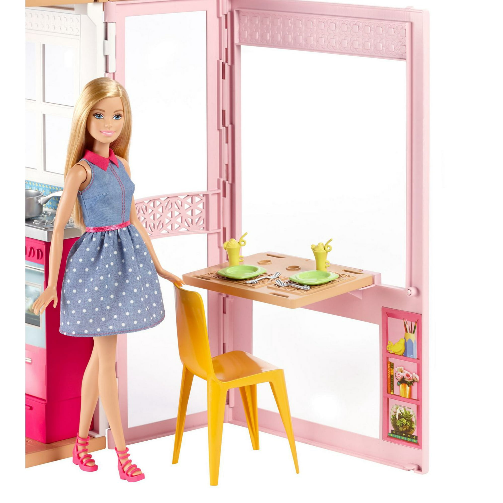 QINXIN Barbie Doll Set Doll House Girl Villa Princess Castle Set Children  Play House Simulation Assembled Toys Gifts For Birthday