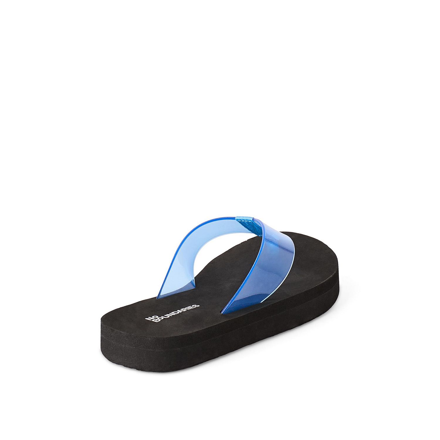 No Boundaries Women's Platform Jelly Flip Flops