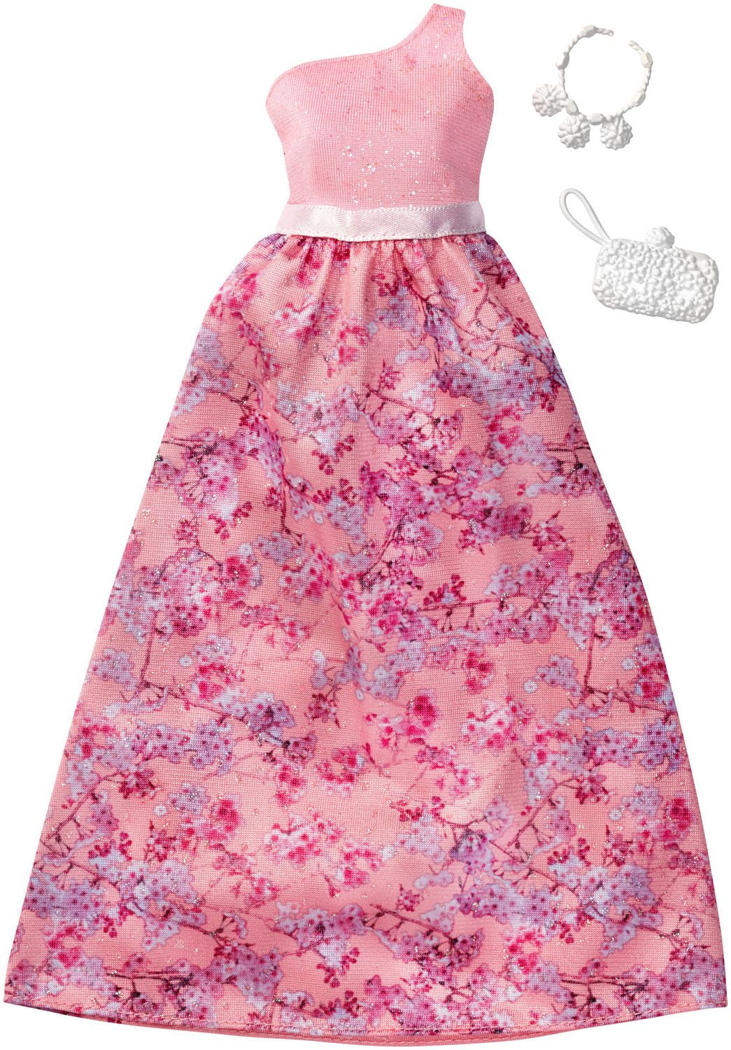 Barbie Complete Look Fashion, Pink One shoulder Dress | Walmart Canada