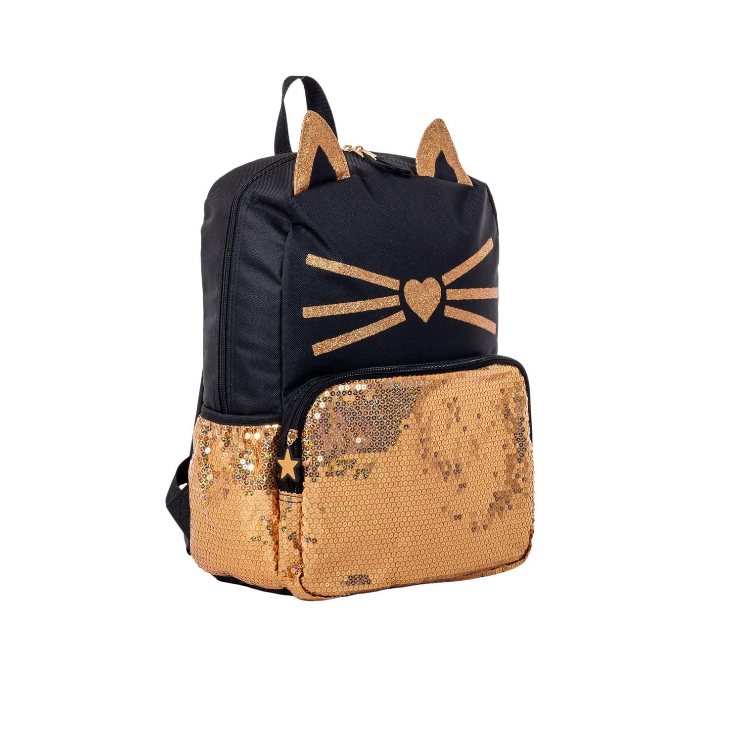 Black and outlet gold school bag