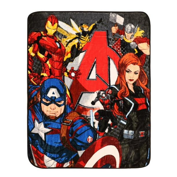 Jeté en micro peluche Avengers 48 x 60 po, polyester