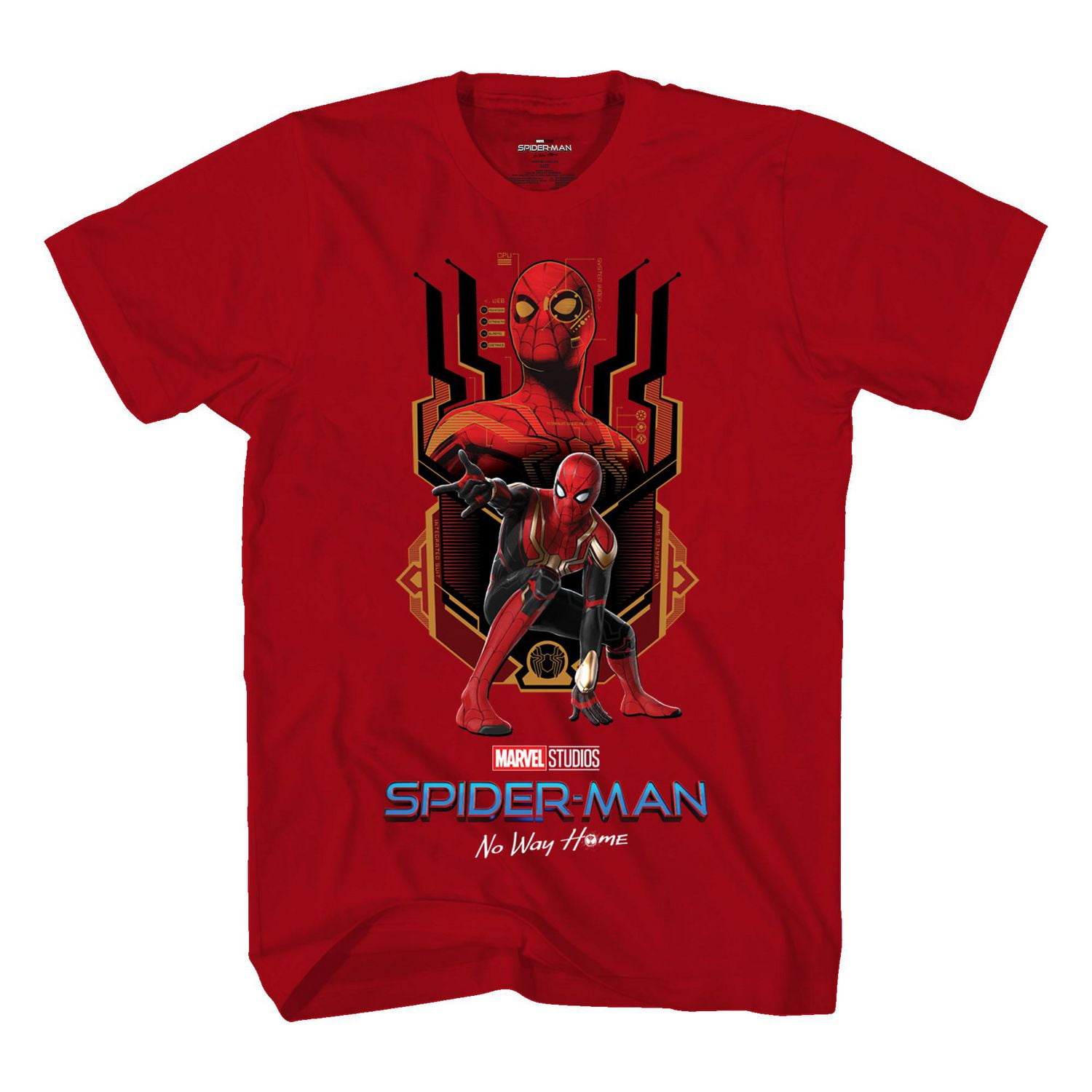 Boys Marvel Spider Man New Spidey Tech Short Sleeve T-Shirt
