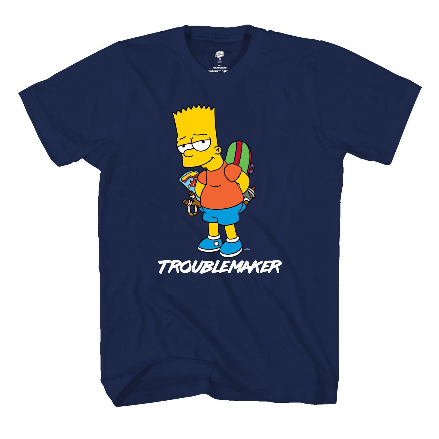 T-shirt à manches courtes Bart Trouble The Simpsons pour garçon