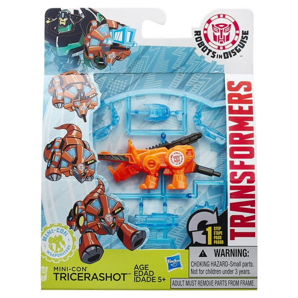 Figurine Articulée Mini-Con Weaponizers Tricerashot Robots in Disguise de Transformers