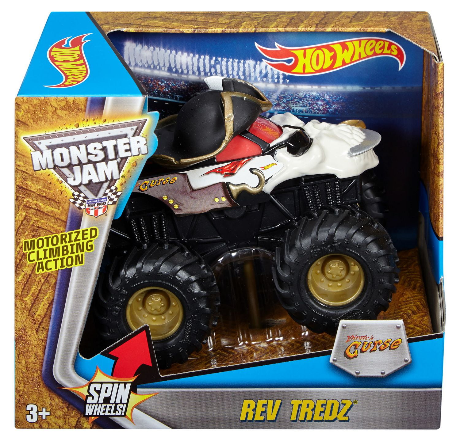 Hot Wheels Monster Jam Rev Tredz Pirate's Curse Vehicle | Walmart Canada