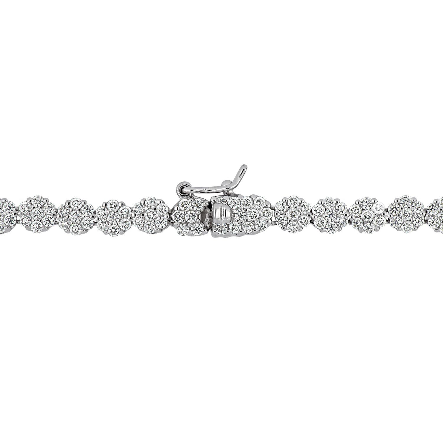Collier Lasso Miabella avec 9-5/8 CT PBT de zircone cubique en argent sterling