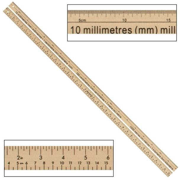The Teachers' Lounge®  Hardwood Meter Stick, Pack of 6